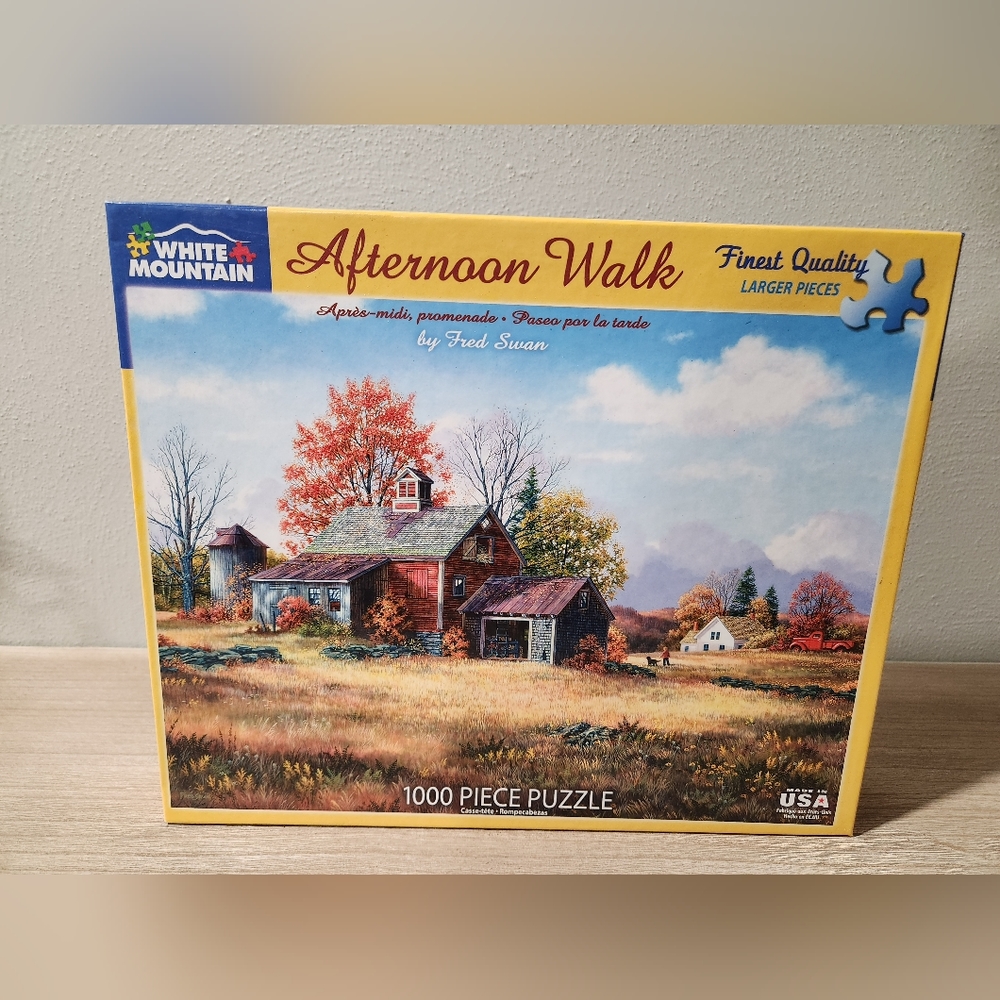 White Mountain 1000 Piece Puzzle "Afternoon Walk"